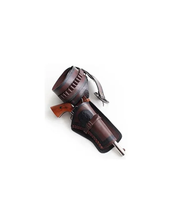 CEINTURE CUIR 2 PISTOLETS