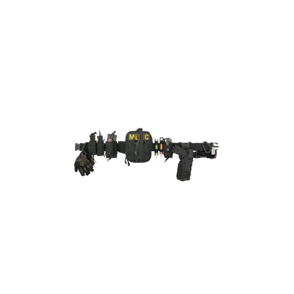 Ceinturon Molle avec sous ceinture Velcro Noir