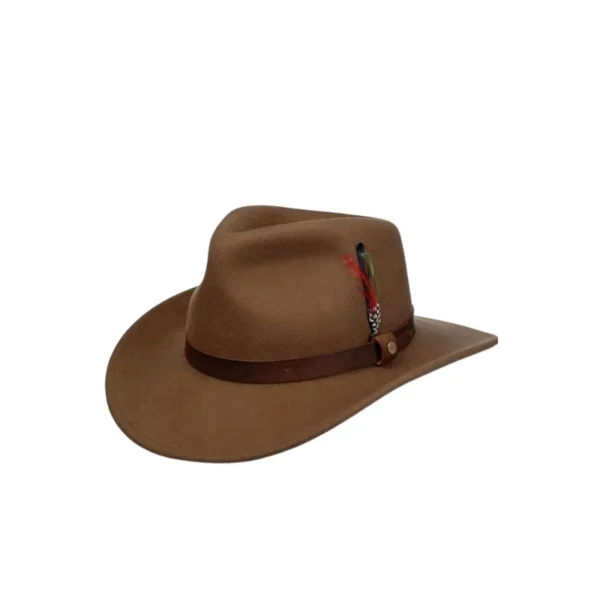 CHAPEAU STETSON WESTERN LAINE MARRON CLAIR TAILLE M REF 279810167M | WesternGuns
