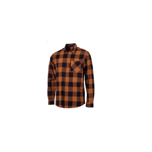 CHEMISE 100 % COTON CARREAUX ORANGE SOMLYS TAILLE TAILLE M