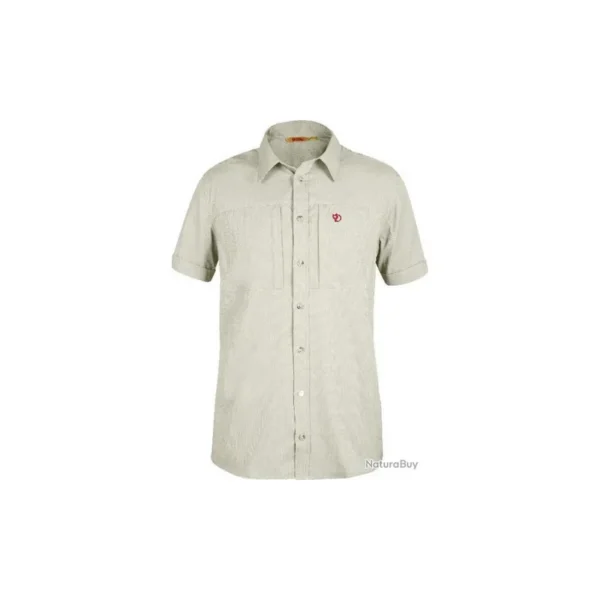 CHEMISE FJALL RAVEN HJORT SS SHIRT 81665 BLANC TAILLE L