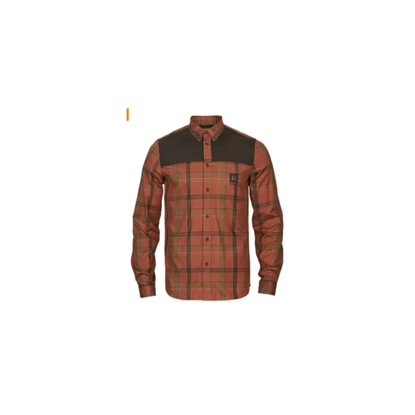 CHEMISE HARKILA ANKER L/S COULEUR AU CHOIX COULEUR ORANGE TAILLE TAILLE XL