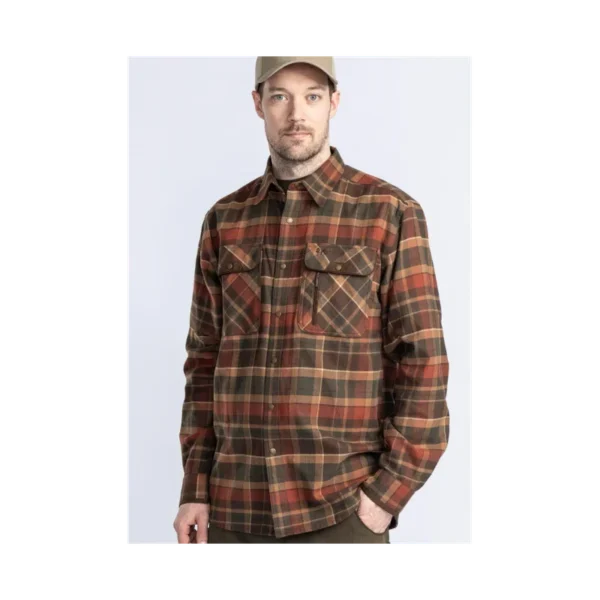 CHEMISE PINEWOOD PRESTWICK EXCLUSIVE D.COPPER/SUEDE BROWN TAILLE TAILLE 3XL