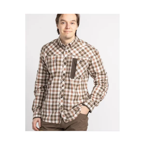 CHEMISE PINEWOOD WOLF OFFWHITE/BROWN 5329 TAILLE TAILLE M