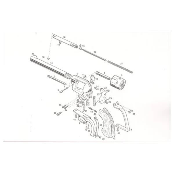 CHIEN COMPLET AVEC PERCUTEUR EN POINTE PIETTA 1873SAA REF ASAA5279 | WesternGuns
