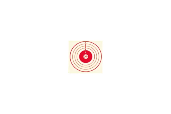 x100 CIBLES 10X10 ROUGE