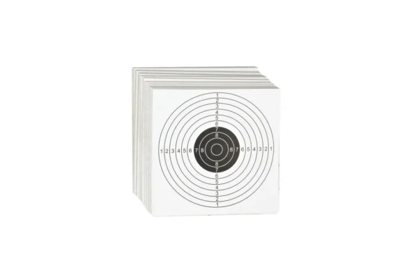 CIBLE 14X14 MARQUAGE NOIR AVEC SCORE X100
