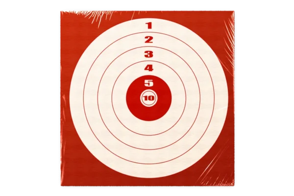 CIBLE 14X14 ROUGE X100