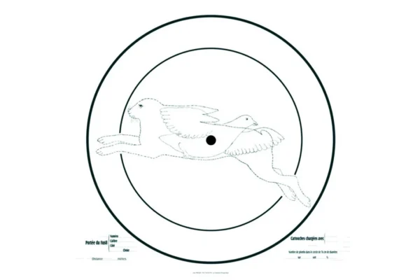CIBLE D’ESSAI POUR FUSIL 90X90