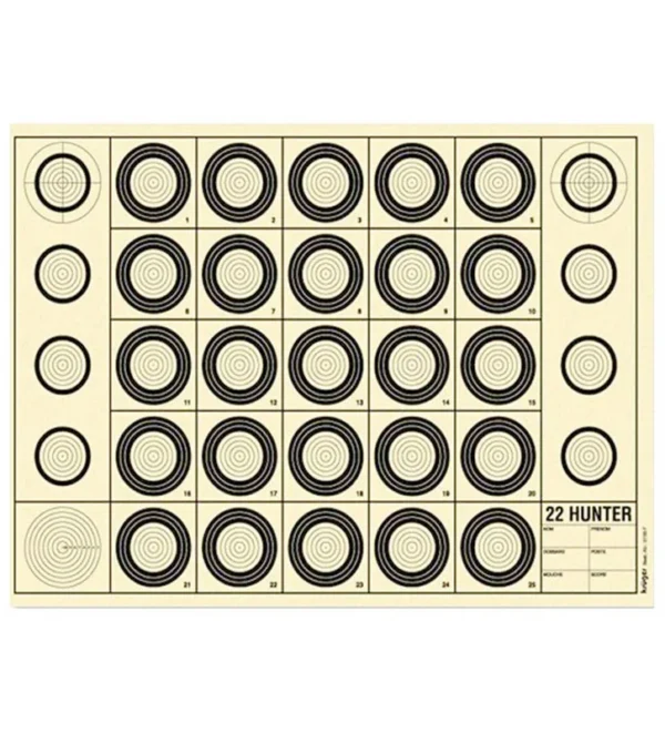 Cible Benchrest 22 Hunter 42 x 29,7 cm (A3) – Tout-Chasse.fr