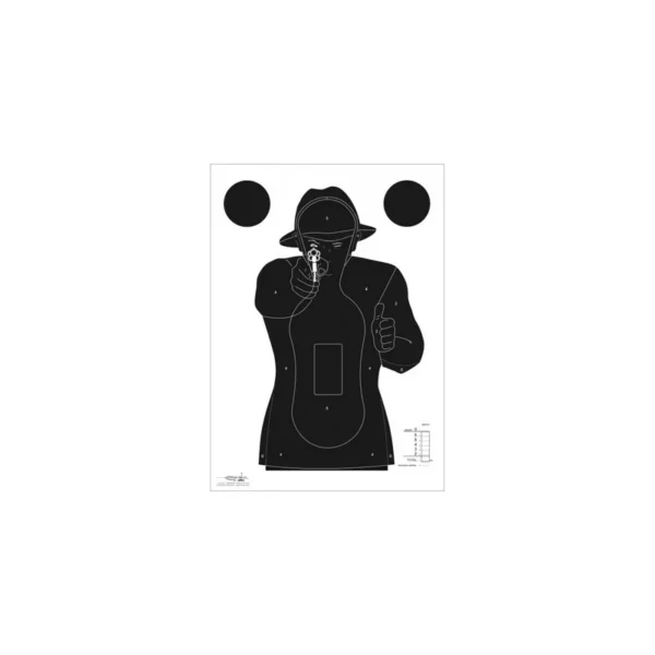 Cible silhouette police 51x71cm