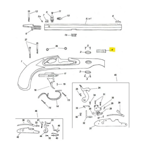 CLAVETTE CONTINENTAL DUEL TARGET/LE PAGE PEDERSOLI REF 800002513 | WesternGuns
