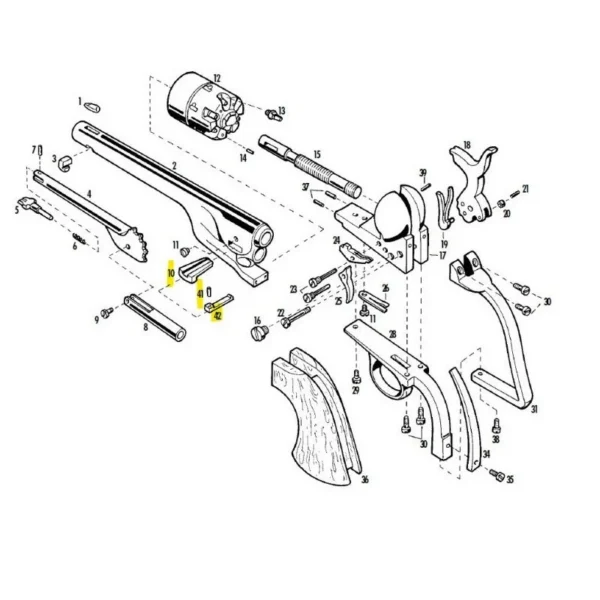 CLAVETTE POUR 1851/1860 PIETTA REF 3456 | WesternGuns