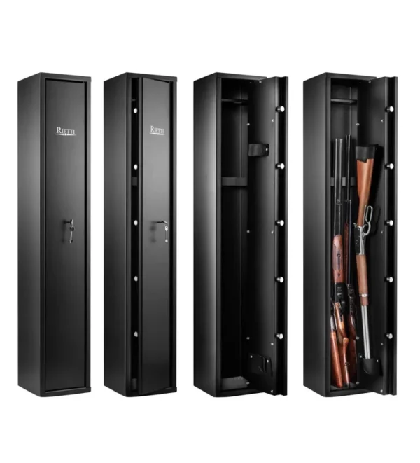 Coffre fort Rietti 5 armes à serrure à clef – 140 cm – Tout-Chasse.fr