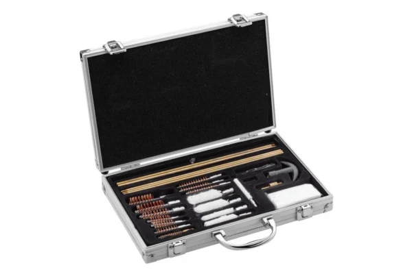 Coffret de nettoyage pour canons armes d’épaule et de poings (34 pièces)