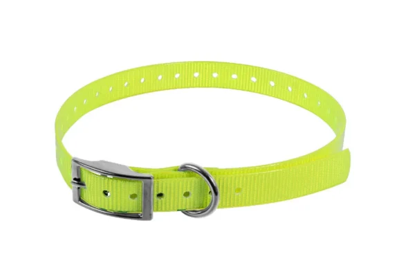 COLLIER BIOTHANE BIOGOLD 450X19X2.6 JAUNE