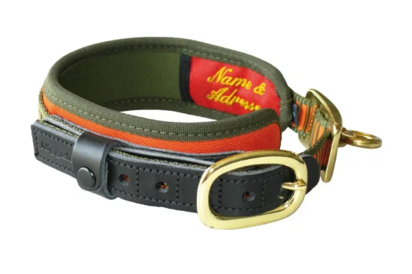 Collier de luxe olive/orange