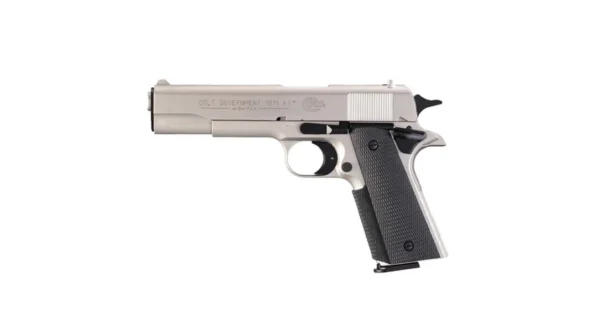 Pistolet Colt Government 1911 A1 Chromé cal. 9 mm UMAREX – Armes de défense/Pistolet et Revolvers à blanc – securicount