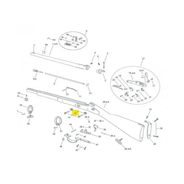 CONTRE PLATINE ENFIELD PEDERSOLI REF 0800008162 | WesternGuns