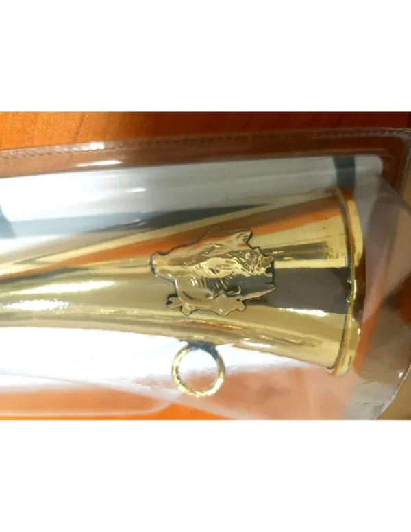 Corne D’Appel Laiton De 25cms Décor Sanglier – JANUEL