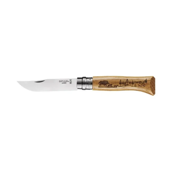 COUTEAU OPINEL N°08 GRAVURE SANGLIER