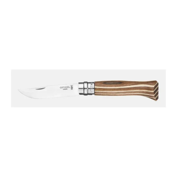 COUTEAU OPINEL N°08 BOULEAU LAMELLE BRUN