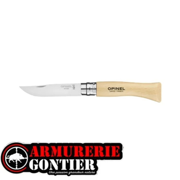 Opinel n°07 inox, Virobloc sur www.armureriegontier.fr