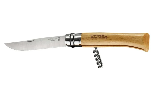 Couteau Opinel numéro 10 – décapsuleur tire-bouchon – OPINEL COUTEAU TIRE BOUCHON-DECAPSULEUR N°10