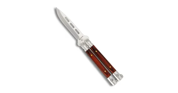 Mini couteau papillon 7 cm manche mikarta rouge – securicount