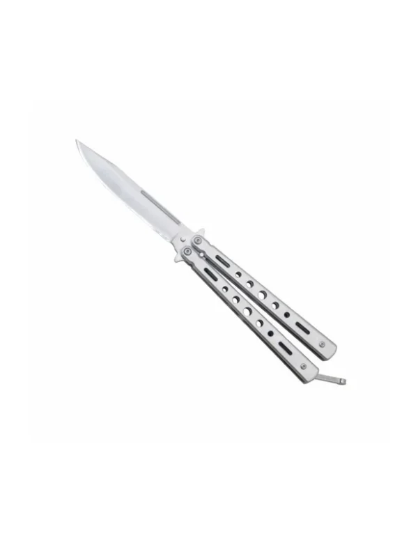 *COUTEAU PAPILLON GRIS SOUMIS A REGLEMENTATION POUR LA REVENTE