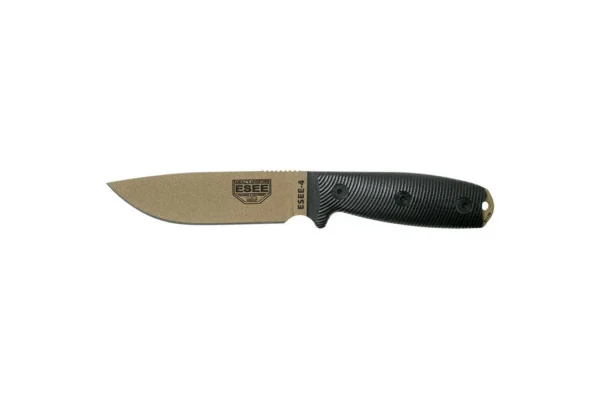 Couteaux fixes ESEE-4 – Lame Dark Earth – Noir ESEE