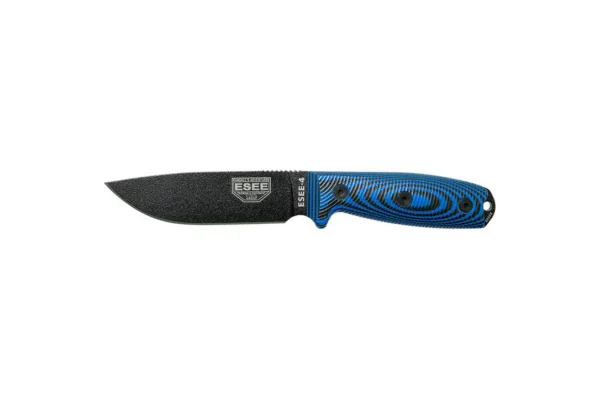 Couteaux fixes ESEE-4 – Lame Noire – Bleu/Noir ESEE