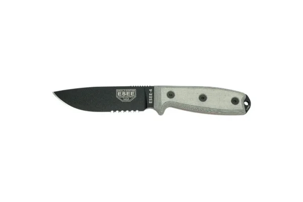 Couteaux fixes ESEE-4 – Lame Noire Mixte ESEE