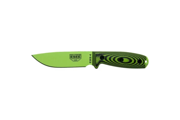Couteaux fixes ESEE-4 – Lame Venom Green – Vert/Noir ESEE