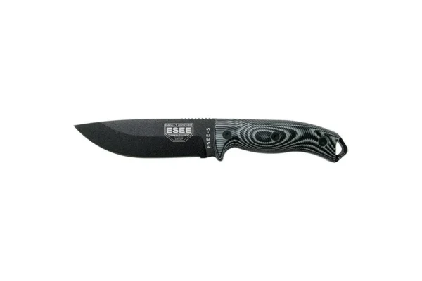 Couteaux fixes ESEE-5 – Lame Noire – Gris/Noir ESEE