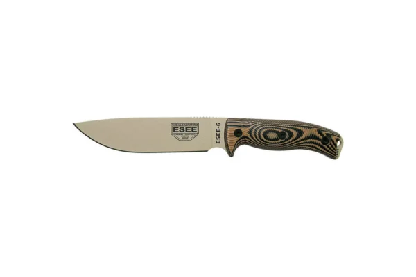 Couteaux fixes ESEE-6 – Lame Désert – Coyote/Noir ESEE
