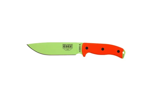 Couteaux fixes ESEE-6 – Lame Venom Green – Orange ESEE