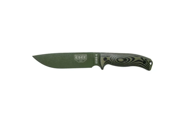 Couteaux fixes ESEE-6 – Lame Verte – Vert/Noir ESEE