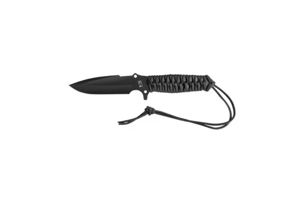 Couteaux fixes Maraudeur Paracord 550 Lisse – Noir TBOUTDOOR