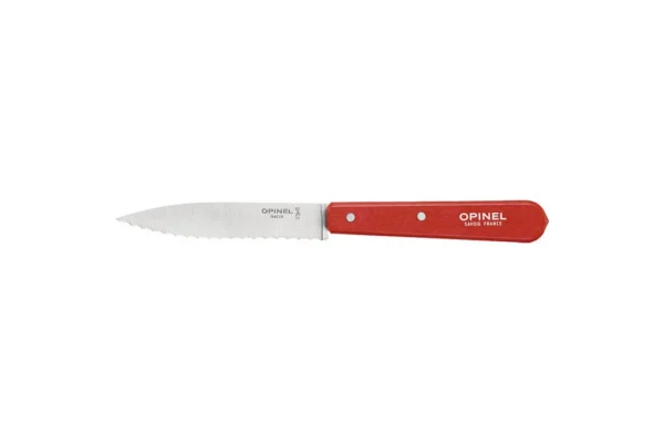 Couteaux office Office cranté n°113 Rouge Paysage Opinel