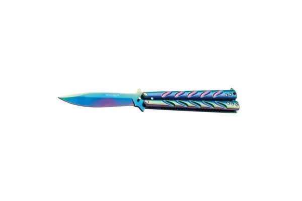 Couteaux papillons Balisong Rainbow Boker magnum