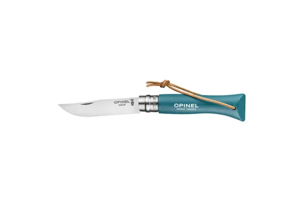 Couteaux pliants Baroudeur N°06 Inox Turquoise Opinel