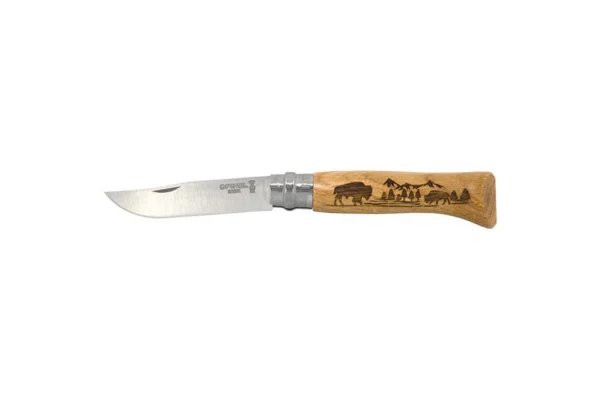 Couteaux pliants N°8 Animalia America Bison Opinel