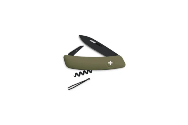 Couteaux suisses D01 ALLBLACK, olive Swiza