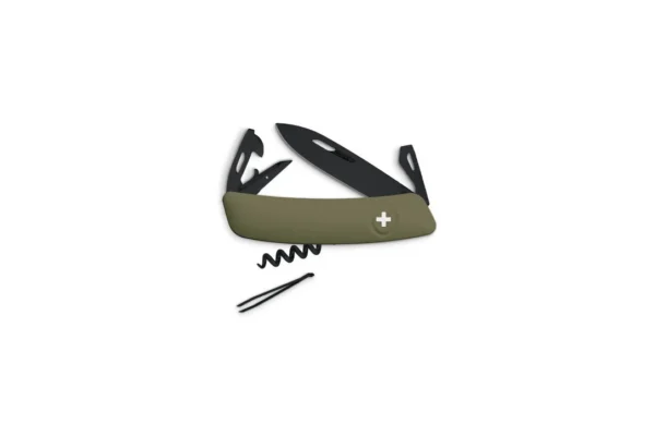 Couteaux suisses D03 ALLBLACK, olive Swiza
