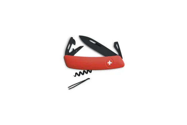 Couteaux suisses D03 ALLBLACK, rouge Swiza