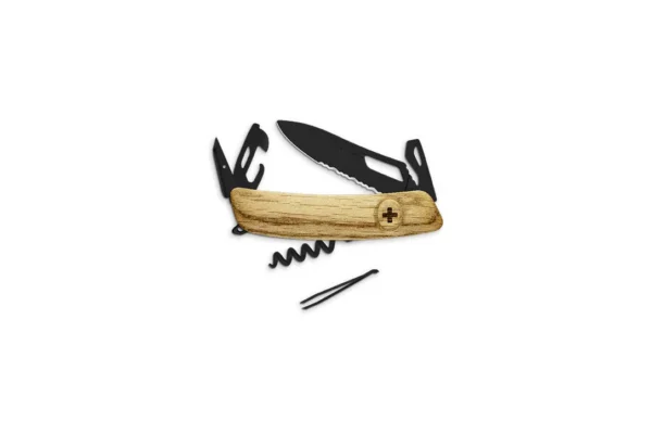 Couteaux suisses SH03 ALLBLACK – chêne Swiza