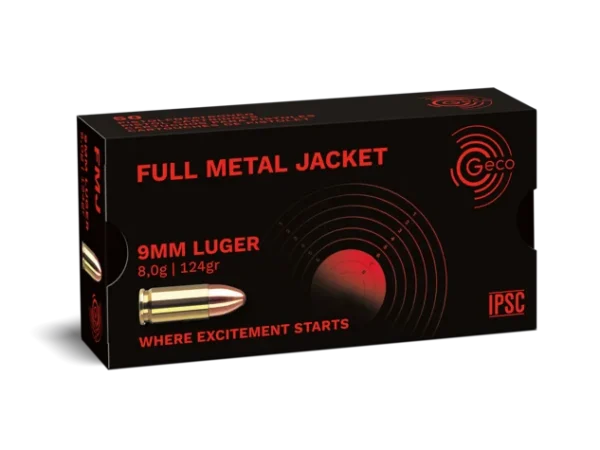 Geco 9mm LUGER FMJ 8,0g 124gr | Waffen Friedrichs