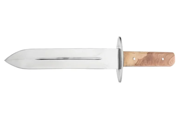 Dague de chasse avec manche en bois clair