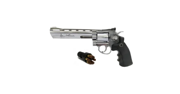 Réplique revolver Dan Wesson 715 chrome 6″ calibre 4,5mm Plombs – Tir de loisir/Pistolet à plomb – securicount